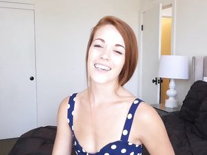 Tiny Redhead Takes Big Dick Deep Into Her Young Pussy
