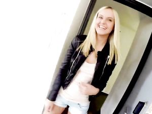 Young Blonde Babe Enjoys Sucking And Fucking