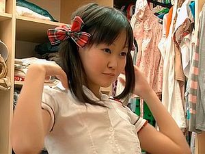 Cutest Asian Teen Ever Dresses As A Schoolgirl